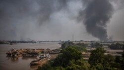 འབར་མའི་ས་ཐོག་ཏུ་བཙུགས་པའི་རྒྱ་ནག་གི་བཟོ་གྲྭ་ཁག་ཅིག་མེར་བསྲེགས།