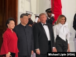 特朗普总统夫妇在白宫为来访的中国国家主席习近平及夫人彭丽媛举办国宴。(2026年9月24日)