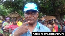 Mbili Michel Ambaoumba chef de la sous délégation HCR-Goré-Tchad. (VOA/André Kodmadjingar)