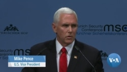 Pence Rebukes Europe for Iran, Venezuela, Russia Links