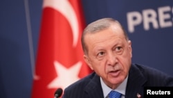 Turkey's President Tayyip Erdogan visits Serbia