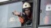 Un minier secouru dans une mine à Theunissen, Afrique du Sud, le 2 février 2018.