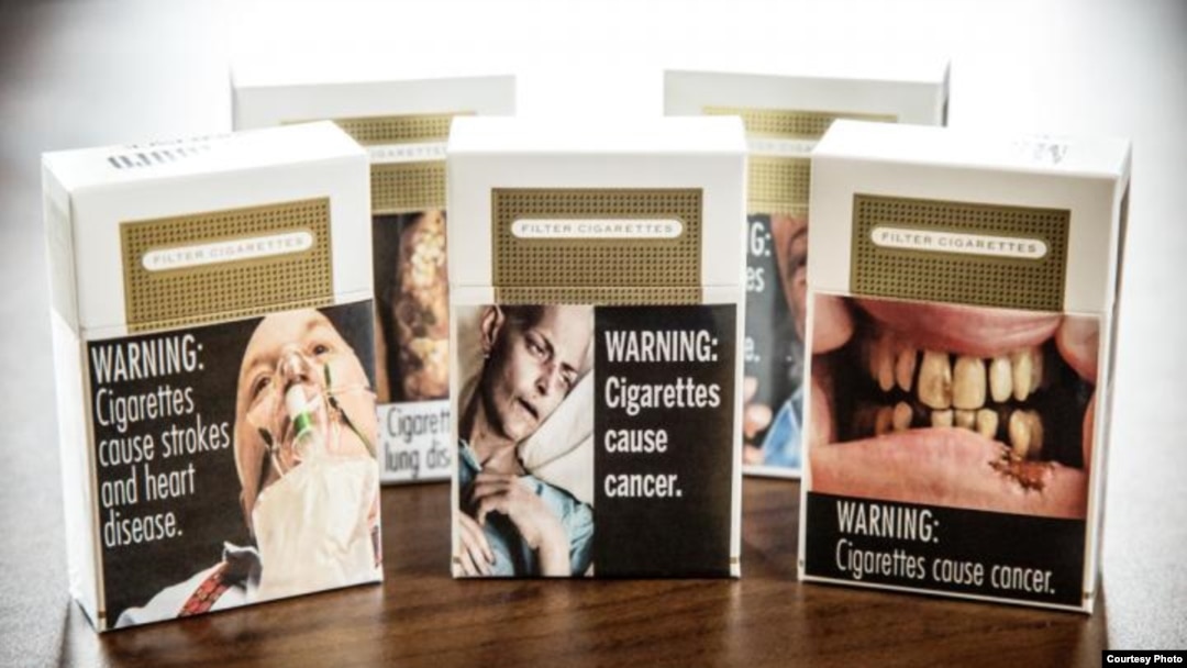 Graphic warning labels on cigarette packages, like these approved for use in the US, may not have the desired effect, according to a University of Illinois study.( L. Brian Stauffer)