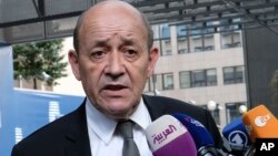 Menteri Luar Negeri Prancis Jean-Yves Le Drian 