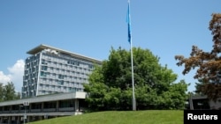 Trụ sở Tổ chức Y tế Thế giới (WHO) tạị Geneva, Thụy Sĩ, ngày 25/6/2020. 