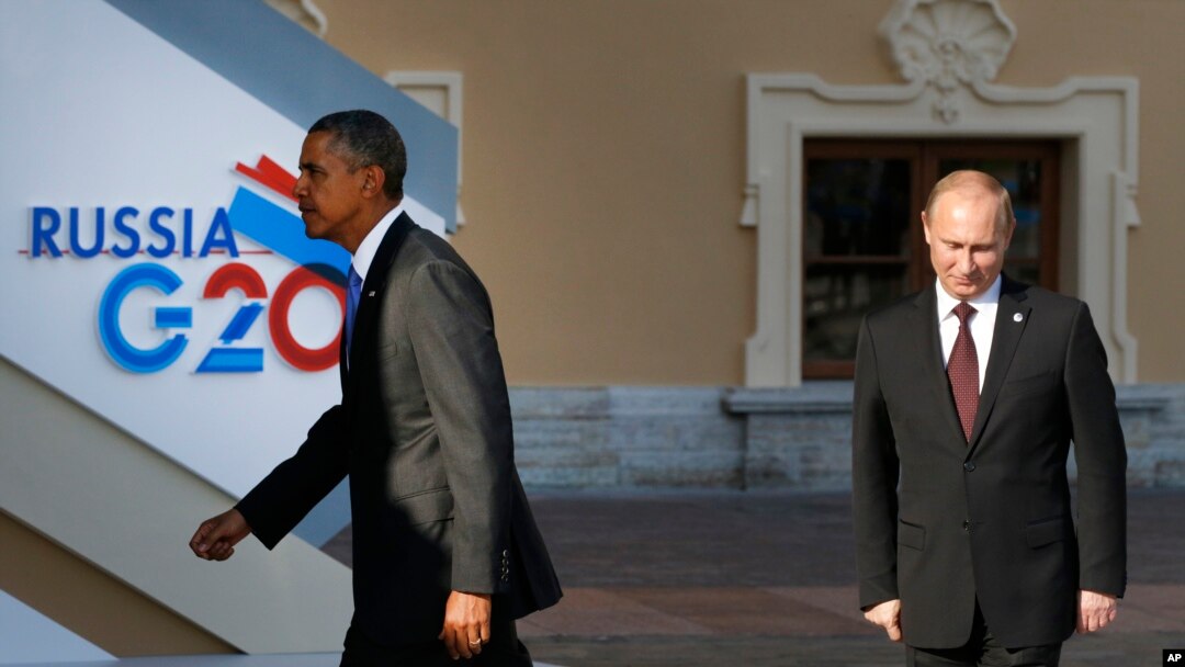 Prezida wa Amerika, Barack Obama, ahejeje kuramutsa prezida w'Uburusiya, Vladimir Putin