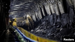 A shearer is pictured at an underground coalface at Xiaobaodang Coal Mine, during a media tour, in Shenmu of Yulin city, Shaanxi province, China, April 26, 2023.