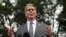 FILE PHOTO: Scott Bessent speaks the White House in Washington.