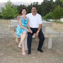 Maria and Abel Cerqueira, visiting their hometown in northern Portugal earlier this year