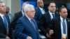 Palestinian President Mahmoud Abbas arrives for the 74th session of the United Nations General Assembly, at U.N. headquarters, Sept. 24, 2019. 