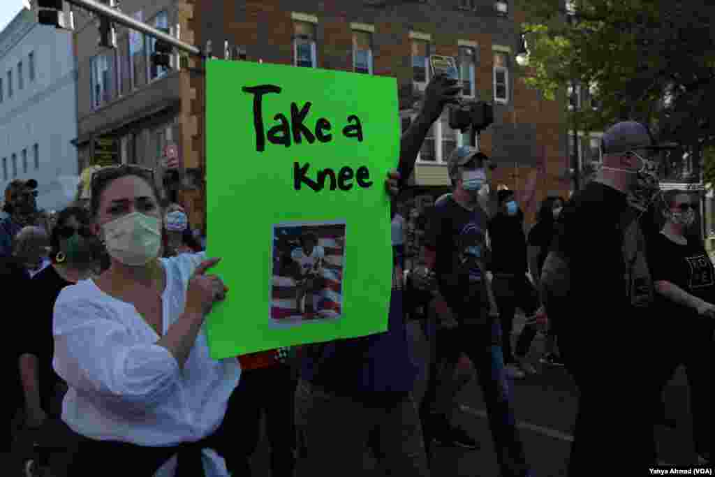 Peaceful protests in Harrisonburg