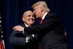Başkan Donald Trump ve kişisel avukatı Rudi Giuliani