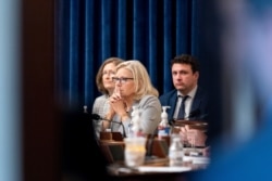 Rep. Liz Cheney, R-Wyo., appears during a meeting as the select committee on the Jan. 6 attack prepares to hold its first hearing Jan. 27, 2021, on Capitol Hill, in Washington, July 26, 2021.