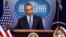 President Barack Obama speaks during a news conference in the briefing room of the White House in Washington, Dec. 16, 2016. 