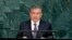FILE - Uzbekistan President Shavkat Mirziyoyev, pictured at the United Nations headquarters in New York, Sept. 19, 2017, will host a conference later in March addressing peace talks between Afghanistan and the Taliban.