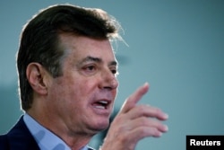 Paul Manafort, senior aide to GOP presidential candidate Donald Trump, speaks at a press conference at the Republican National Convention in Cleveland, Ohio, July 19, 2016.
