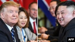 지난 2월 베트남 하노이에서 열린 2차 미-북 정상회담에서 도널드 트럼프 대통령과 김정은 국무위원장이 마주앉았다.