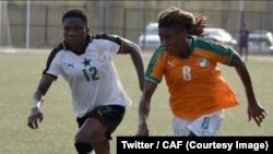 "Les Black Queens" du Ghana ont remporté la première édition du tournoi des nations dames de l'Union des Fédérations ouest-africaines de football (UFOA) zone B, en battant leurs homologues ivoiriennes 1 à 0, en finale, à Abidjan, 24 février 2018. (Twitter