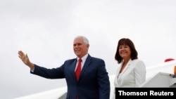 Un portavoz dijo que el vicepresidente de EE.UU., Mike Pence, y su esposa, dieron negativo a una prueba de COVID-19. [Archivo]