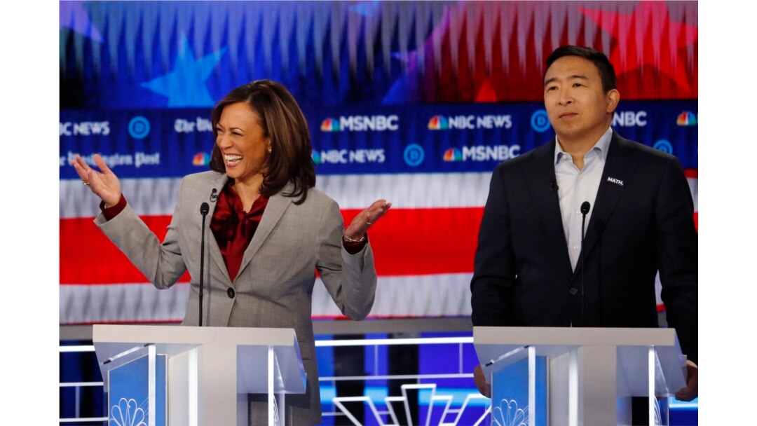 Kamala Harris va Endryu Yang