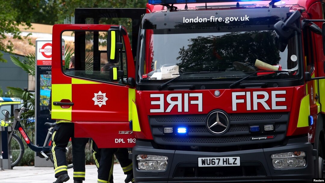 Vatrogasni kamion u Londonu, arhivska fotografija