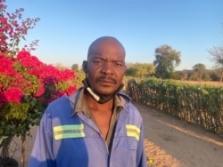 Morris Sibanda one of Dinde community in Zimbabwe's Hwange district says he is opposed to the coal mining project by Beifa Investments. (Columbus Mavhunga/VOA)