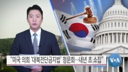 [VOA 뉴스] “미국 의회 ‘대북전단금지법’ 청문회…내년 초 소집”