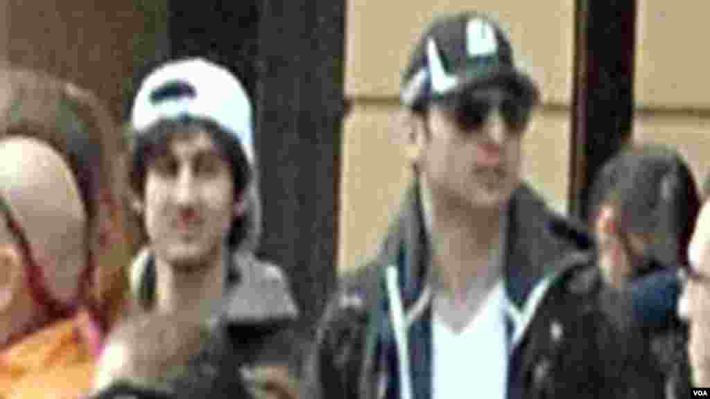 Manhunt underway for second Boston bombiing suspect Dzhokhar Tsarnaev.