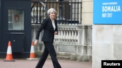 La Première ministre Theresa May à Londres, le 11 mai 2017.