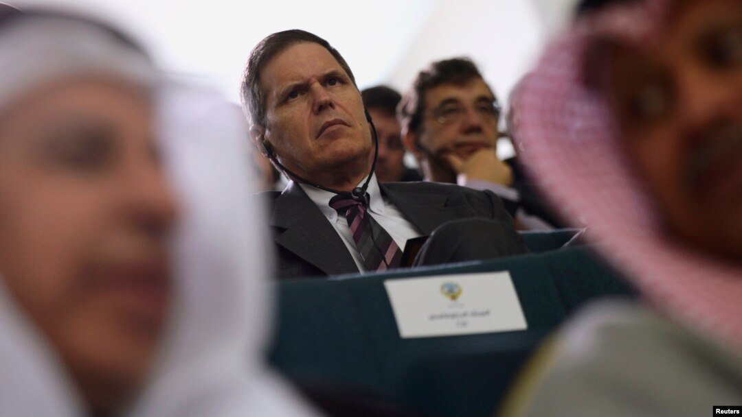 FILE - U.S. Ambassador to Kuwait Matthew Tueller at the opening of parliament in Kuwait City, Dec. 16, 2012.