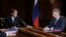 Russia's Prime Minister Dmitry Medvedev (L) meets with Ukraine's Deputy Prime Minister Yuri Boiko at the Gorki residence outside Moscow, Russia, Dec. 4, 2013. 