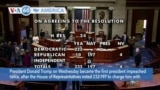 VOA60 America - US House Impeaches President Trump for Inciting Deadly Capitol Riot