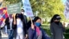 包括藏人在内的十五个团体，12月10日在旧金山举行抗议，呼吁基于人权原因抵制北京冬奥。（照片由国际西藏网络指导委员会提供）
