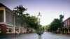 Nantucket’s restful town center, though this photo was certainly not taken in the summertime, when the streets are full of cars that tourists bring over on a ferry. (Carol M. Highsmith)