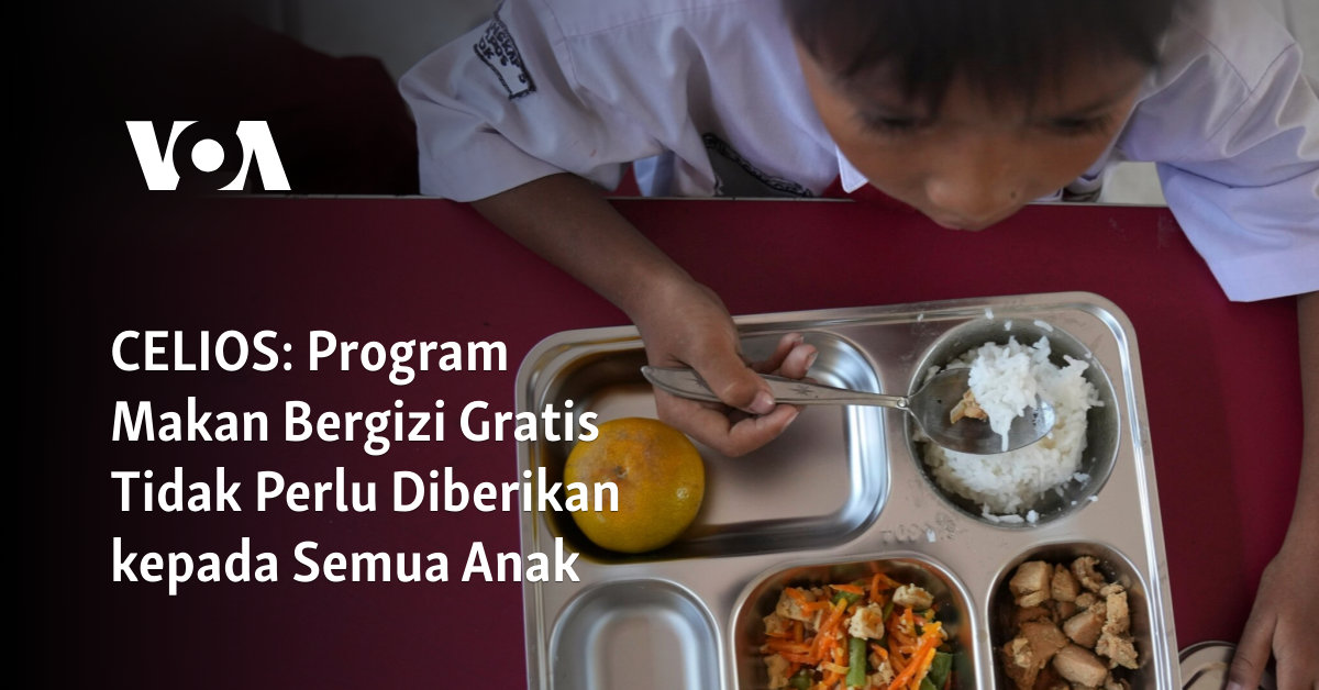 Program Makan Bergizi Gratis Tidak boleh diberikan kepada semua anak