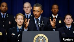 2013年2月19日美国总统奥巴马谈论强制性削减政府开支的计划