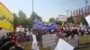 تجمع‌های اعتراضی معلمان و بهیاران در برابر مجلس و وزارت بهداشت