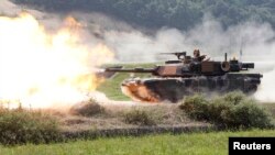 Танк Abrams на військових навчаннях у Південній Кореї