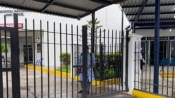 Desinfección de entrada a hospital San Rafael