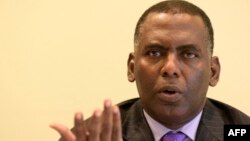 Biram Dah Abeid, politicien mauritanien et défenseur de l'abolition de l'esclavage, lors d'une conférence de presse à Dakar, le 29 septembre 2016.