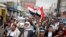 Pro-democracy protesters demonstrate to call for the prosecution of former Yemeni President Ali Abdullah Saleh, in Sanaa, March 7, 2013.