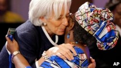 Ministar kudin Najeriya Ngozi Iweala- Okonjo da shugabar asusun lamuni na duniya Christine Lagarde