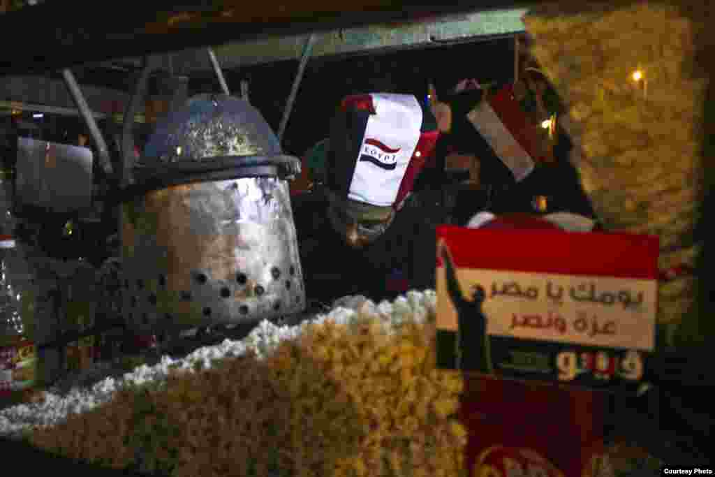 Celebrations Sunday evening in Cairo's Tahrir Square of Abdel Fattah el-Sissi's inauguration as Egypt's new president. Courtesy - Hamada Elrasam. 