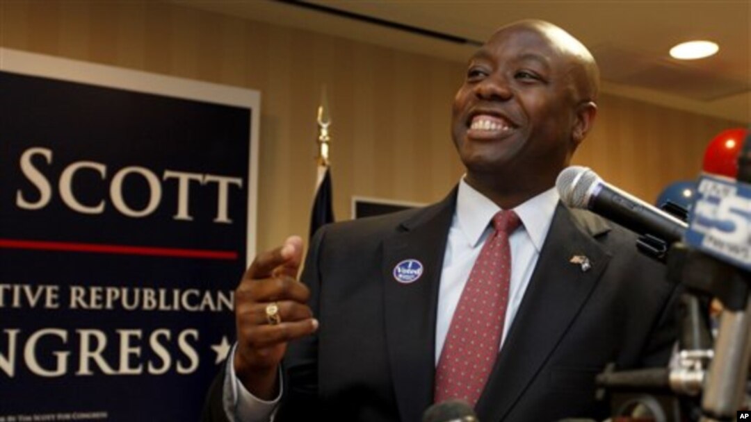 Anggota Kongres Tim Scott menjadi senator keturunan Afrika pertama yang berasal dari daerah selatan selama 130 tahun terakhir. (Foto: Dok)