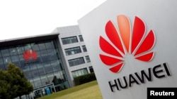 Huawei headquarters building is pictured in Reading, Britain, July 14, 2020.