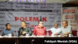 Diskusi mengenai revisi Undang-undang Komis Pemberantasan Korupsi di Jakarta, 7 September 2019