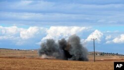 Pertempuran di Kobani, Suriah di dekat wilayah Suruc, perbatasan Turki-Suriah (29/9)