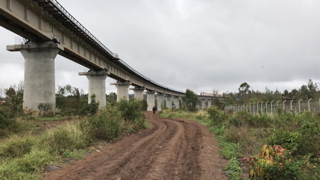 FILE - The railway line now stretches from the port city of Mombasa to Naivasha. Kenya hopes the railway will bring business and improve the country's fortunes. (Mohammed Yusuf/VOA)