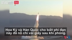 Phi đạn Bắc Triều Tiên phát nổ vài giây sau khi phóng (VOA60 châu Á)