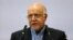 FILE - Iran's Oil Minister Bijan Zanganeh speaks during the Iran Petroleum Contracts Conference in Tehran, Iran, Nov. 28, 2015.